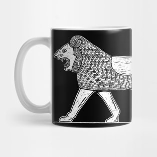 Babylonian Striding Lion from the Ishtar Gate Mug